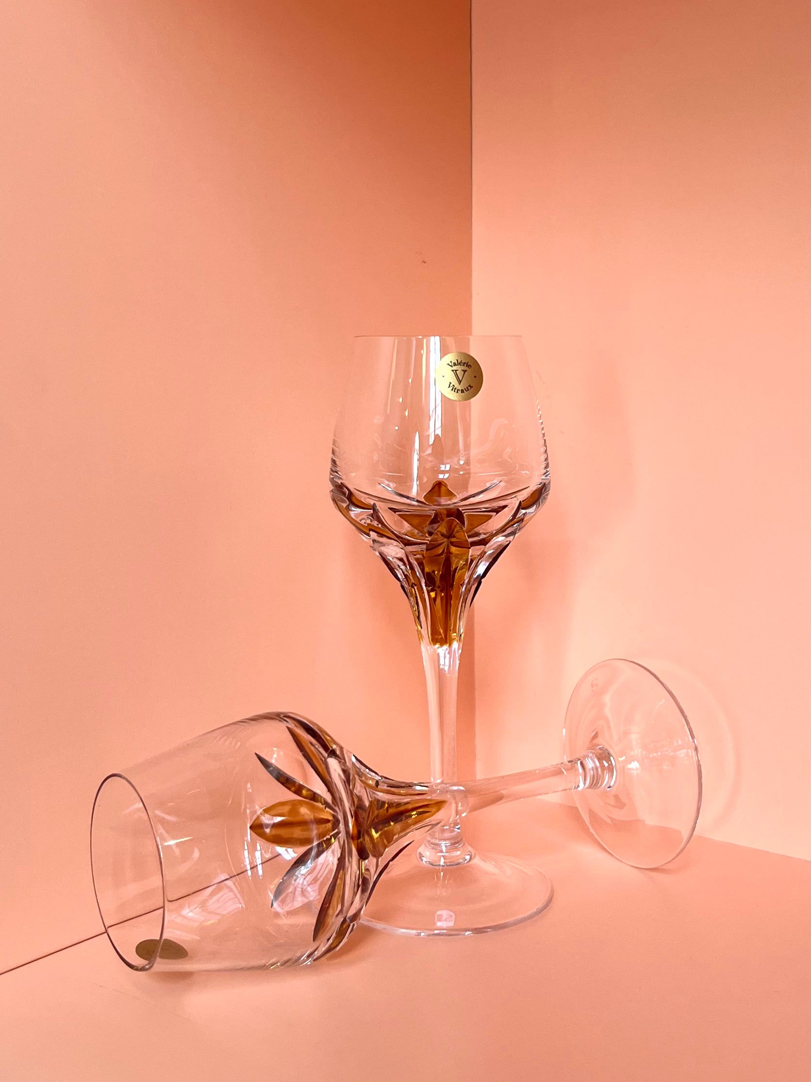 Likörglas · geschliffen · gold – L I N A F A K T U R