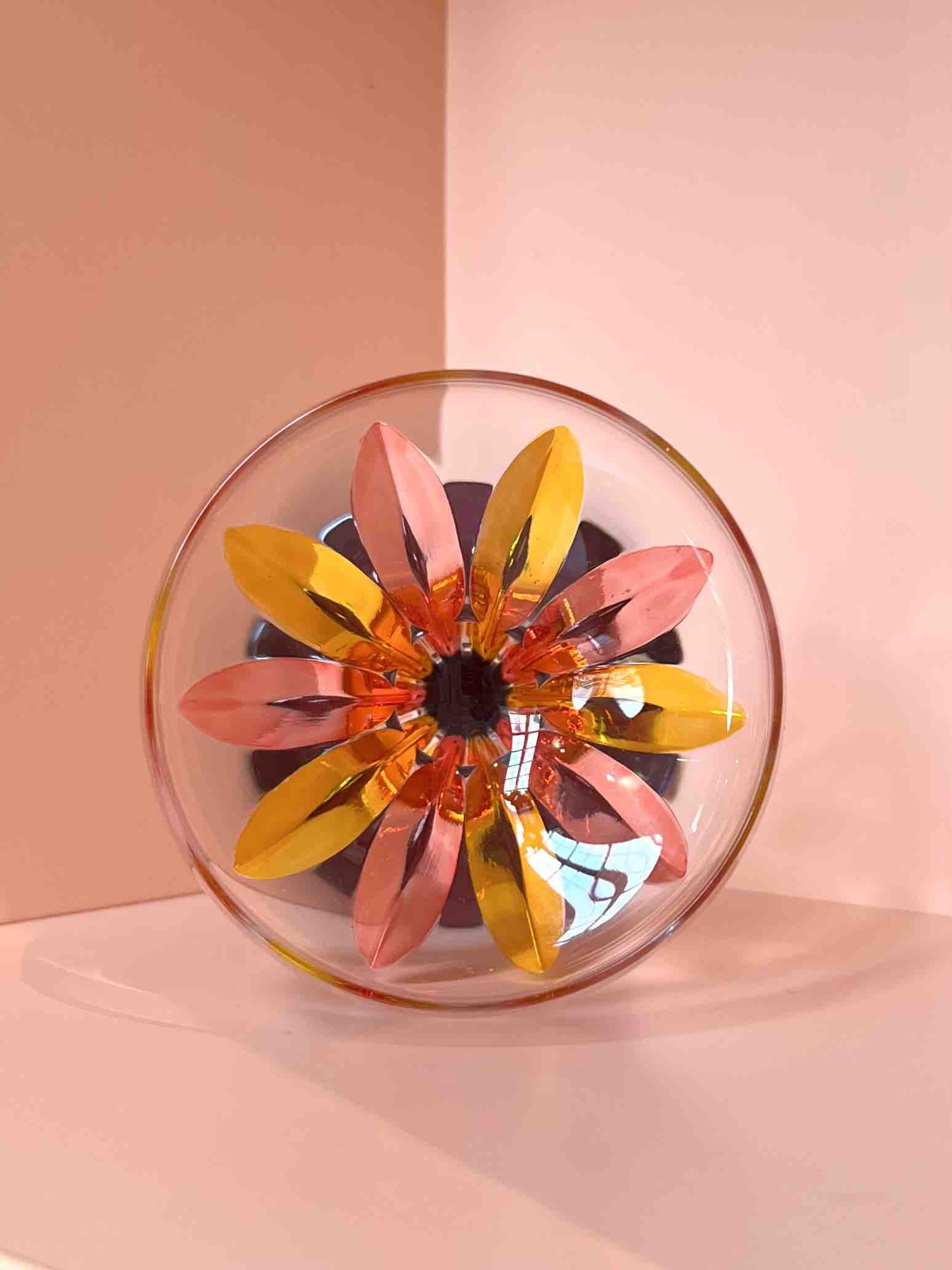 Champagnerschale Champagnerglas Kristallglas · lila gelb rot