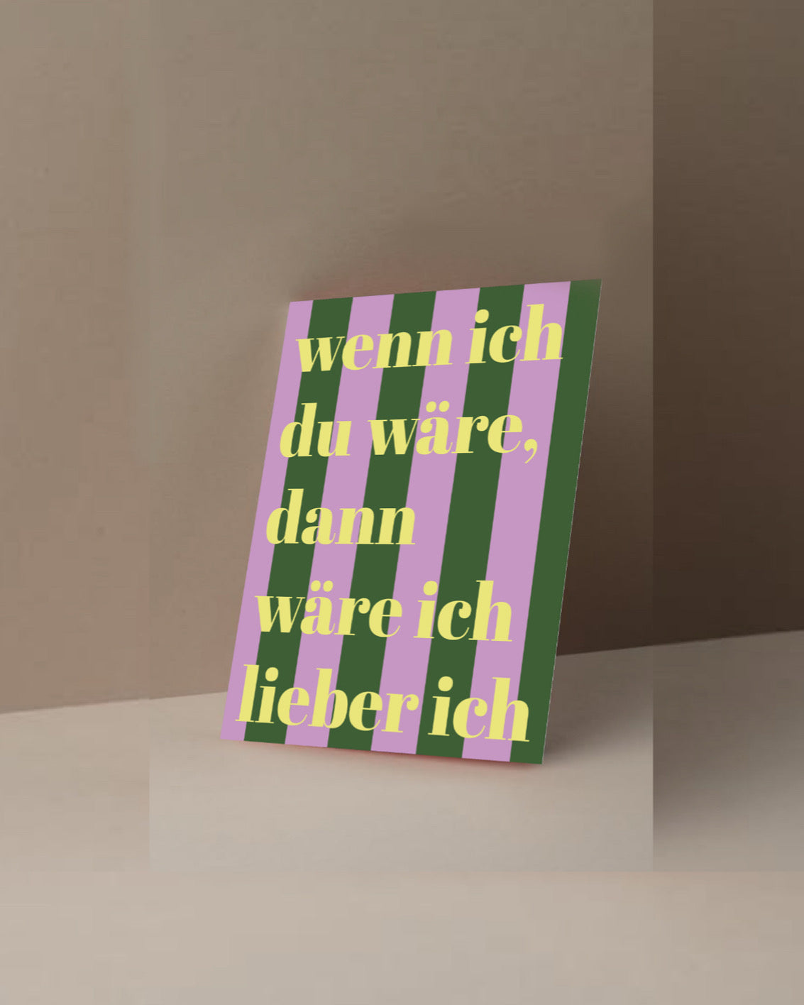 Grußkarte WENN ICH...