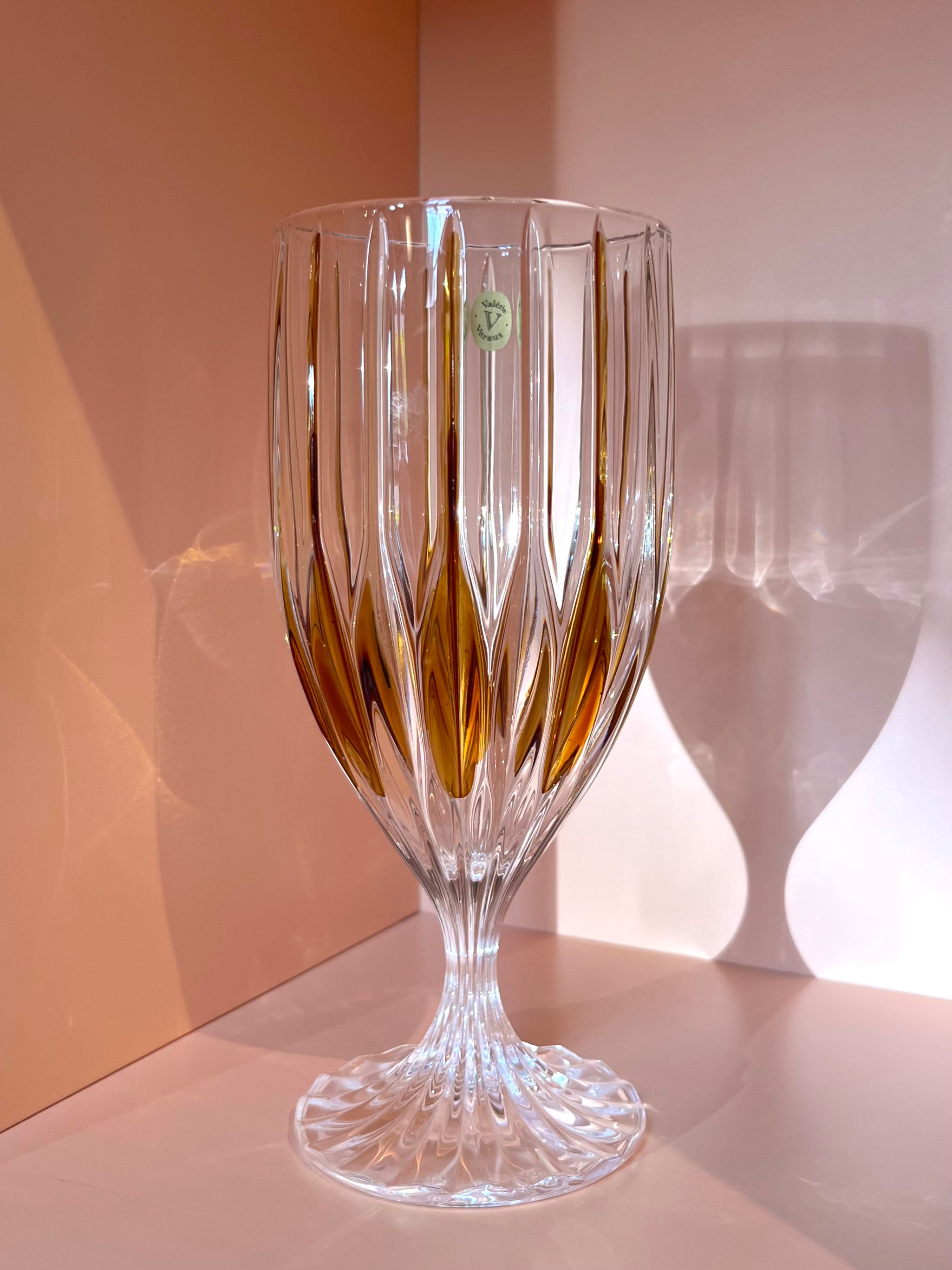 Milkshake-Glas / Eiskaffeebecher · gerillt · gold