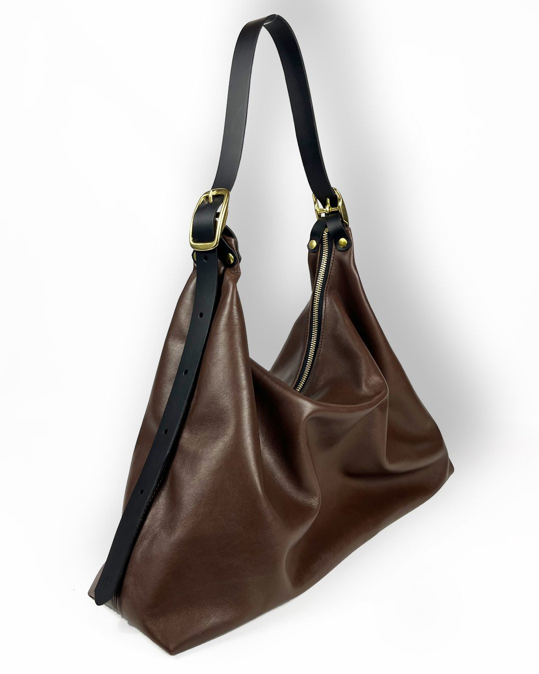 Handtasche VANESSA aus butterweichem braunem Rindleder